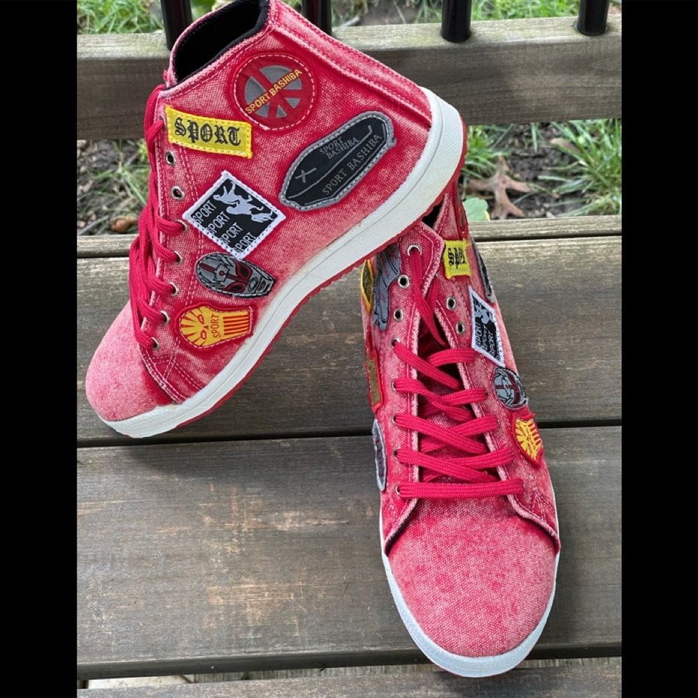 New Sack Sports Fashion Patchwork Hi-Tops - Picture 1 of 7
